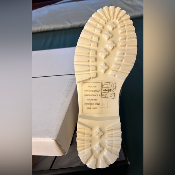 Dolce Vita Avena animal print calf hair Chukka lace up boot size 7.. NIB.. - Picture 6 of 11